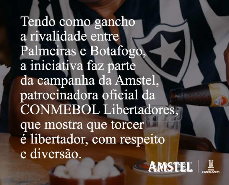 Amstel - Imagem de botafoguence colocando cerveja um copo