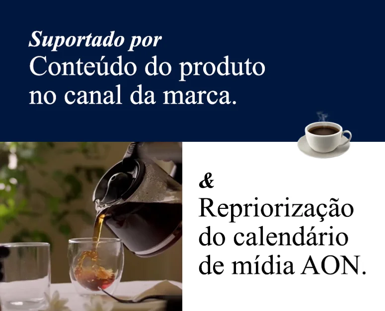 Eletrolux - Imagem de uma mão colocando café numa xícara